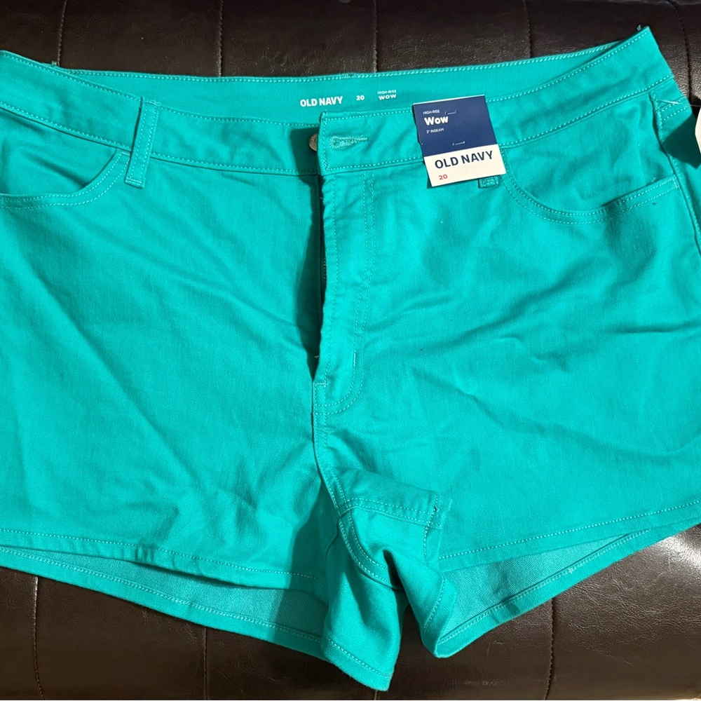 Old Navy Women's Bright Teal Jean Shorts